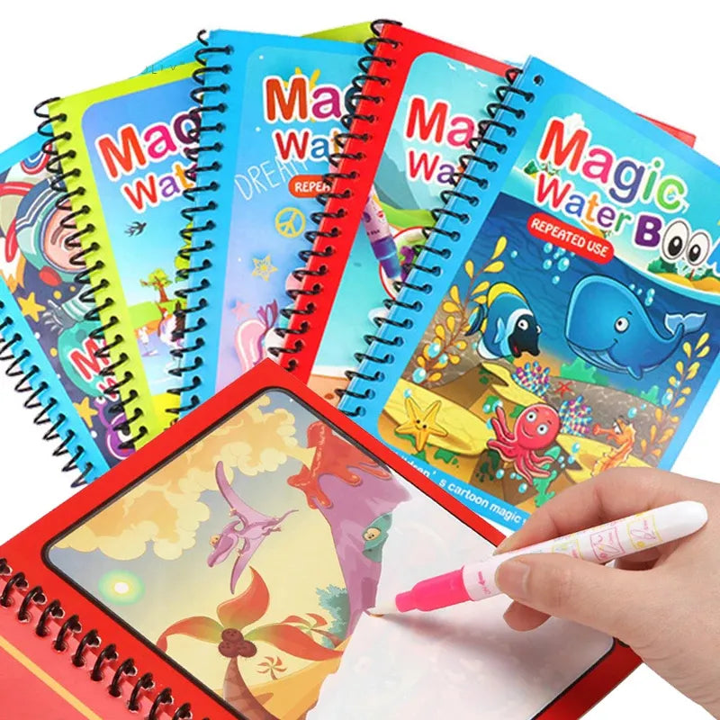 Livros Mágicos de Desenho Aquático para Crianças